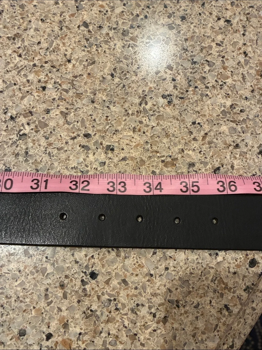 J. Crew Vintage Black Leather Men's Belt with Metal Buckle. Made in USA